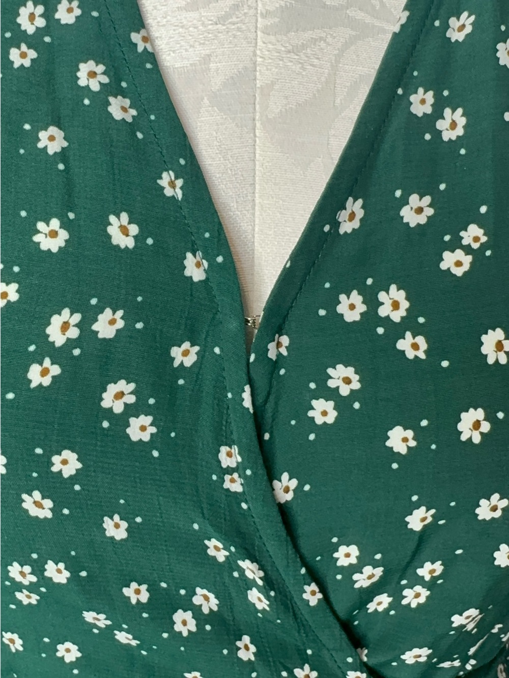 NWOT Faithful the Brand Wrap Mira Mini Floral Dress Green Size 8 - Picture 8 of 14